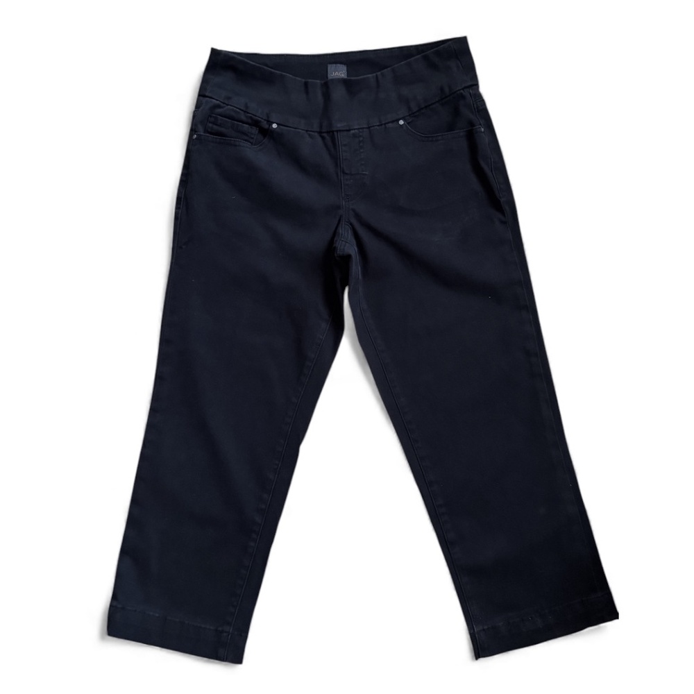 JAG Black Cropped Pants (Size 8)